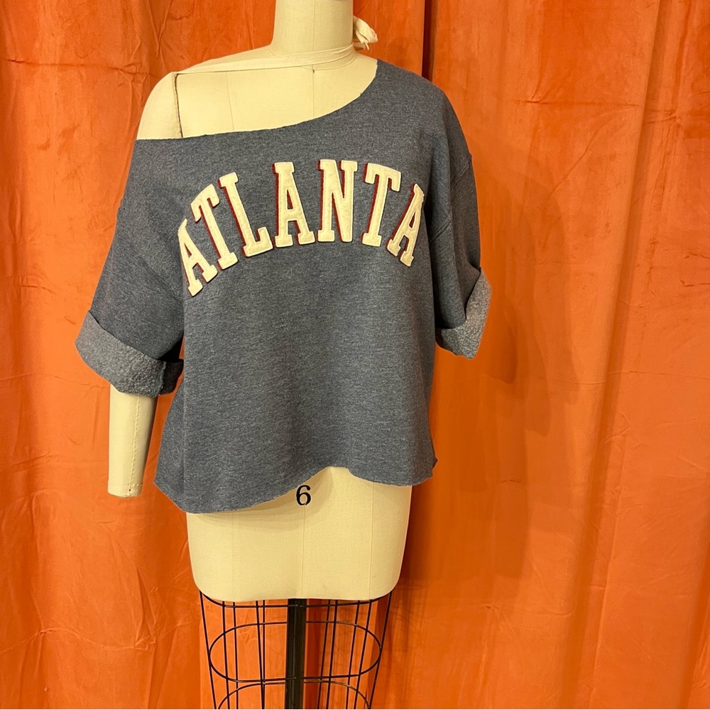 Gray Off-Shoulder Atlanta Women Top